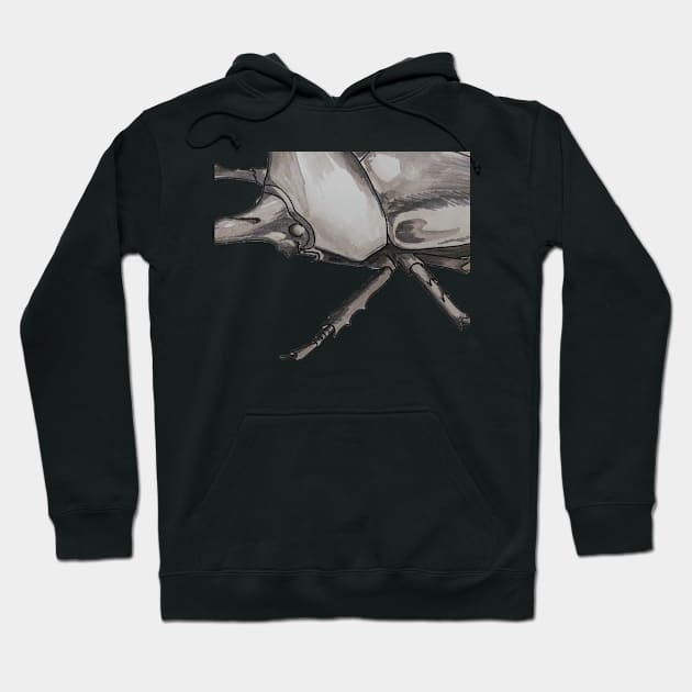 Rhinoceros Beetle Hoodie by Sweet K